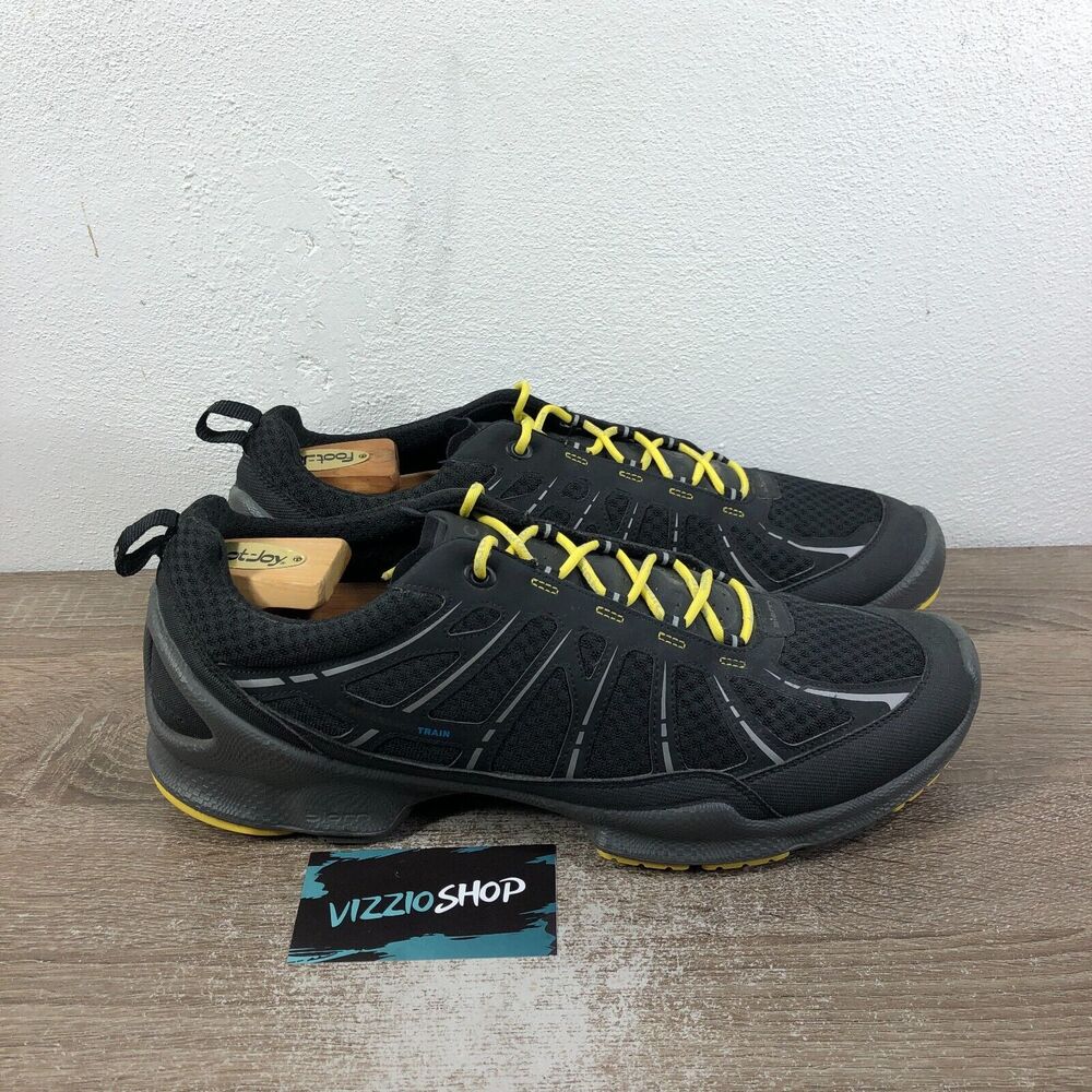 Ecco BIOM Natural Motion Performance Black Yellow Training Men's 12/12.5 EUR 46
